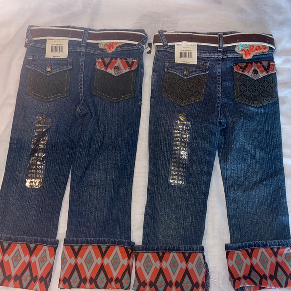 Girls Roca Wear Jeans- Size 6L- 2 identical pair-Sold as Set of 2 - Picture 2 of 8